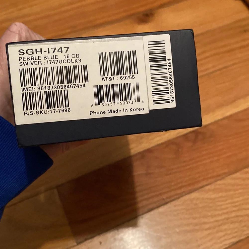 Samsung galaxy s 111 16GB the phone is threw AT&T